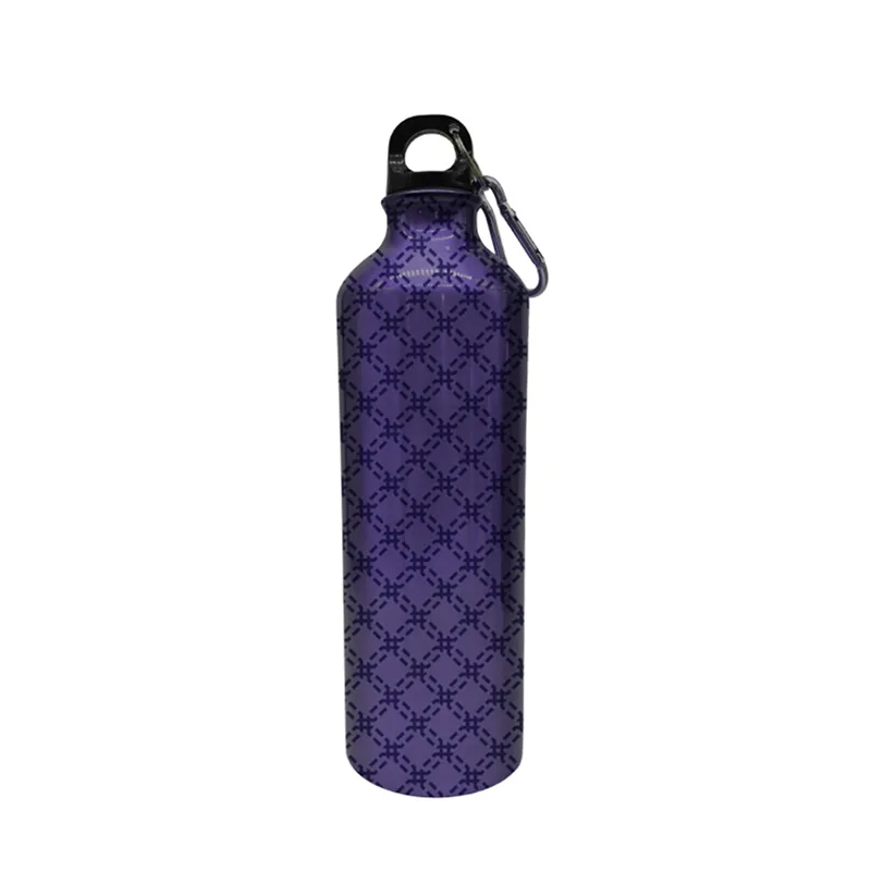 Purple Outdoor Hiking Bottle with Carabiner Clip