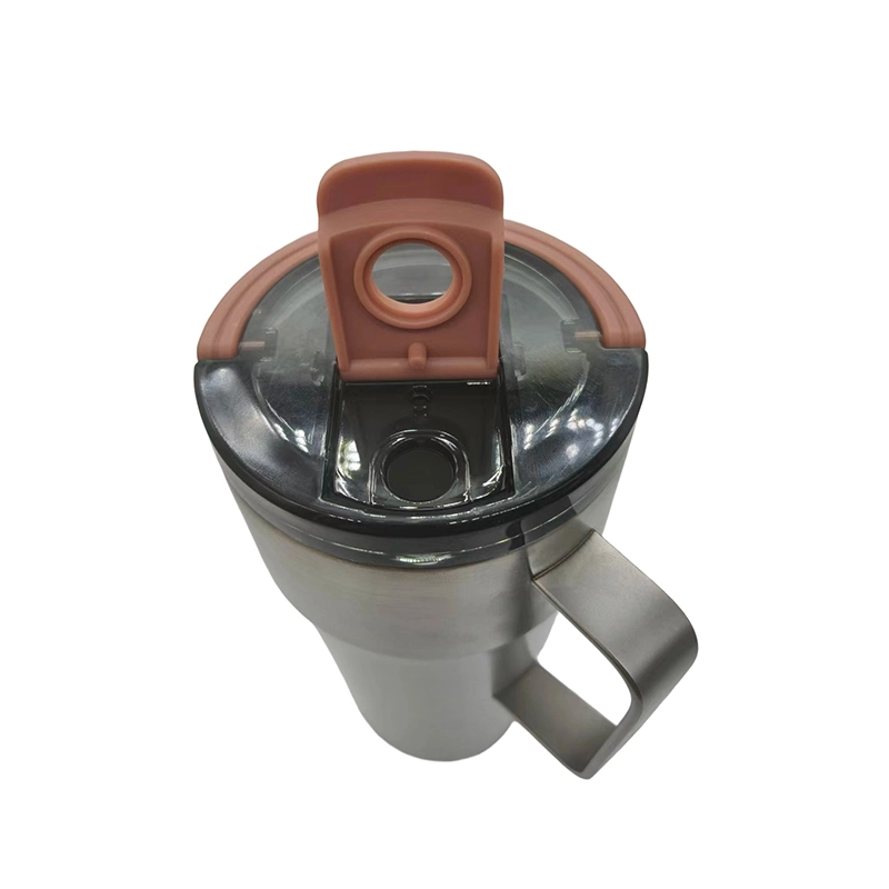 Vacuum Insulated Stainless Steel Tumbler with Ergonomic Handle